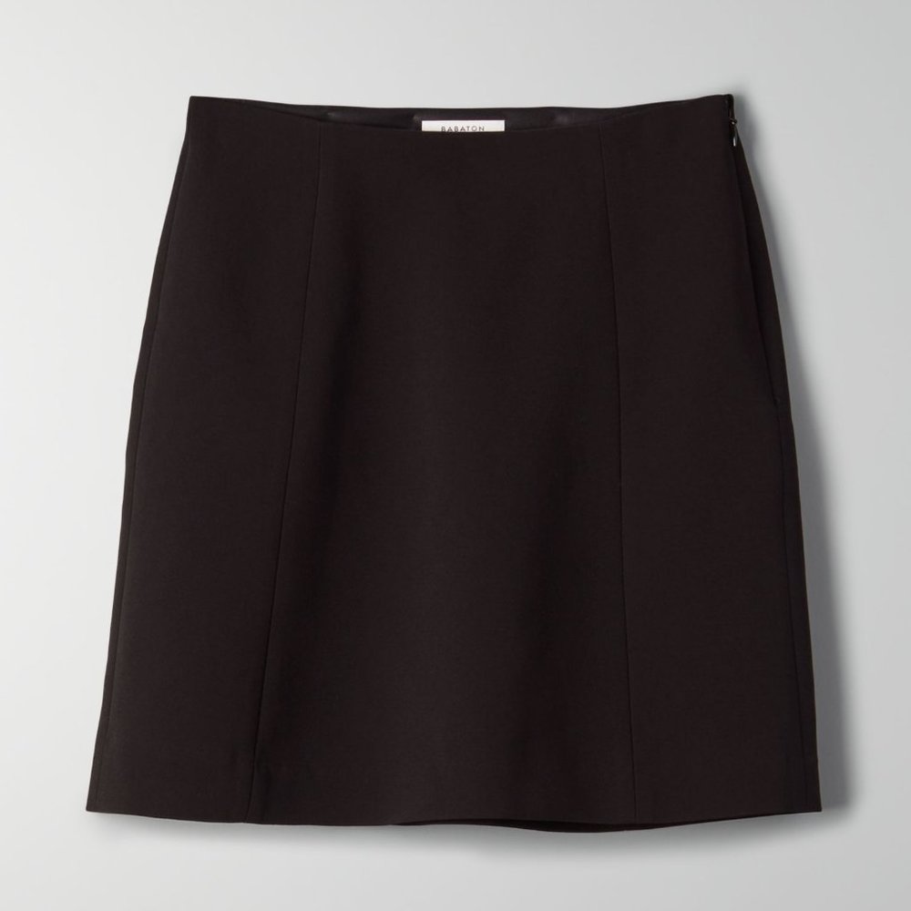 Aritzia Babaton Hopper Mini Vegan Suede Skirt